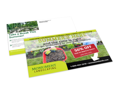 Residential Landscaping Postcard Template i56oquz0bb preview